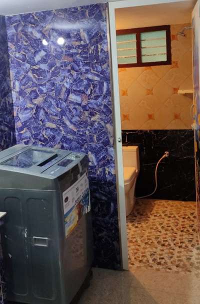 decorated bathroom space in Polygranite sheet