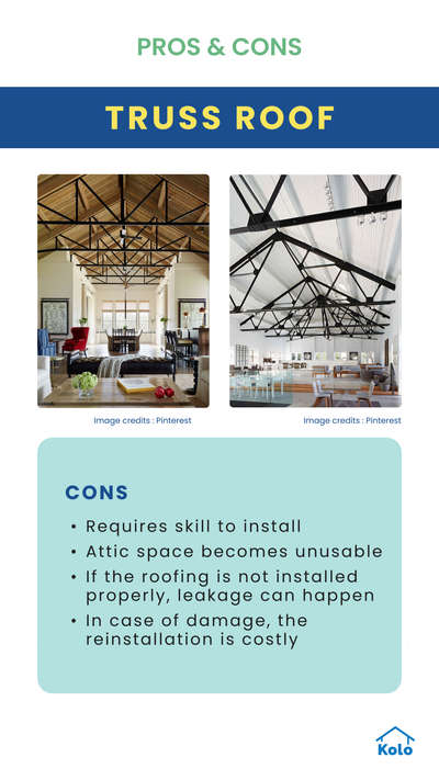 Truss roof is an interesting roof option.

Tap ➡️ to view both pros and cons of Truss roofs.

Learn about both sides of a building element with our new series. 🙂

Learn tips, tricks and details on Home construction with Kolo Education 👍🏼

If our content has helped you, do tell us how in the comments 

Follow us on @koloeducation to learn more!!!

#education #architecture #construction #building #trussroof #design #home #roof #expert #koloeducation #proscons