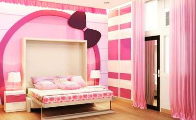currently working on a noida based client daughters room ..
she is a pink lover young girl 
and she wants everything in pink..so I make this design for 
her ..and the best thing is for every interior designer if there 
design is approved in one go
#designlover #kidsbedroom #InteriorDesigner