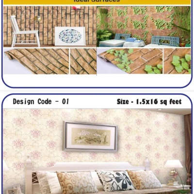 wallpapers @400/- sq feet