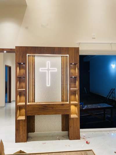 #PrayerCorner  #LivingRoomTVCabinet  #WALL_PANELLING  #WallDecors