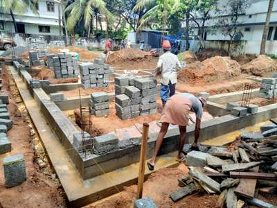 #HouseConstruction #Basement #beltകോൺക്രീറ്റ് #earthfilling