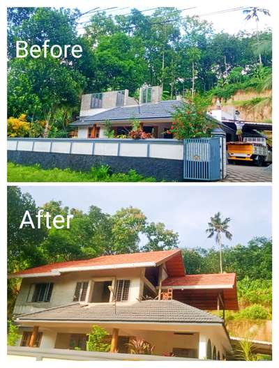 Residential Building Renovation 
2700 sqft
  #residentialbuilding#renovation#trussroof#elevation