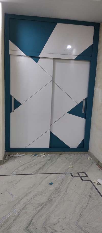 #woodenwork #SlidingDoorWardrobe #geometrics