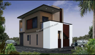 #elevation  #modern   #100sq.yrds  #ashianacreations  #a shop  #whites  #beiges  #trending