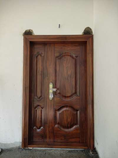 G901 steel Door with wall cover frame