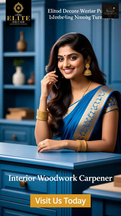 Transform your home with Elite Decor's stunning wooden furniture in Greater Noida! Discover the perfect blend of style and craftsmanship, crafted with love and care by our skilled woodwork carpenters. From modern to traditional, our designs will elevate your space, Visit today and experience the Elite Decor difference!