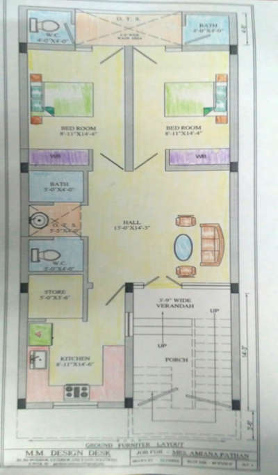# Residential Ground Floor Plan  #contect jayshree.interiors12@gmail.com