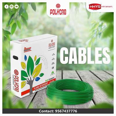 ✅ Polycab Green Wire Cables 

Make connections with Polycab Green Wire for savings and for life . Its Environment Friendly , Energy Efficient & Safe !

Features :

👉 Ecofriendly
👉 Safe
👉 Energy Saving
👉 Higher Current Carrying Capacity

Visit our HHYS Inframart showroom in Kayamkulam for more details.

𝖧𝖧𝖸𝖲 𝖨𝗇𝖿𝗋𝖺𝗆𝖺𝗋𝗍
𝖬𝗎𝗄𝗄𝖺𝗏𝖺𝗅𝖺 𝖩𝗇 , 𝖪𝖺𝗒𝖺𝗆𝗄𝗎𝗅𝖺𝗆
𝖠𝗅𝖾𝗉𝗉𝖾𝗒 - 690502

Call us for more Details :
+91 95674 37776.

✉️ info@hhys.in

🌐 https://hhys.in/

✔️ Whatsapp Now : https://wa.me/+919567437776

#hhys #hhysinframart #buildingmaterials #polycabwires #polycab