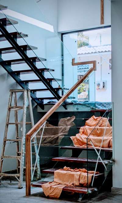 #WoodenStaircase #SteelStaircase #fabricatedstaircase  #metalstair #GlassHandRailStaircase #WoodenFlooring #artechdesign #GlassHandRailStaircase