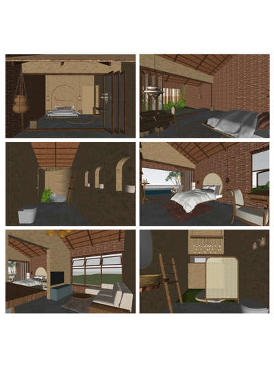 Bedroom interior modeling and designing