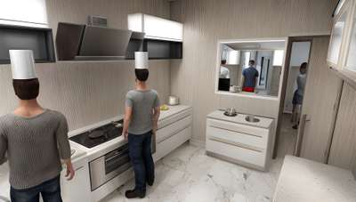 kitchen layout Plan 3D design
