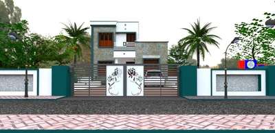 *Exterior 3D Elevation *
This is 3D Elevation only as per the customers need. The rate depends on the customer needs. When it is ( Above 800 Sq.Ft) The rate is 2.5/- per Sq.Ft and when ( below 800 Sq.Ft) the rate is 2/- per Sq.Ft