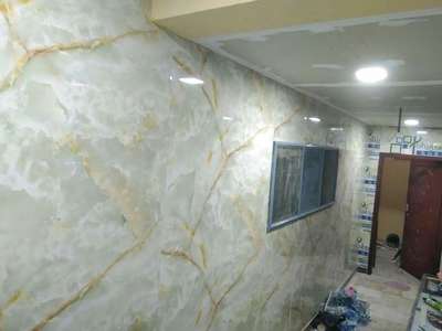 poly granite sheet wall apply