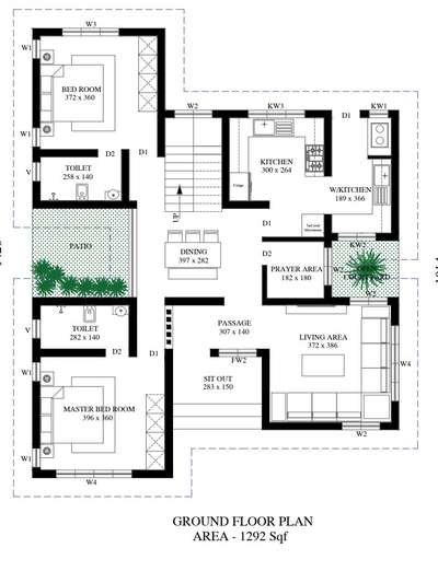 2045 sqft plan #FloorPlans