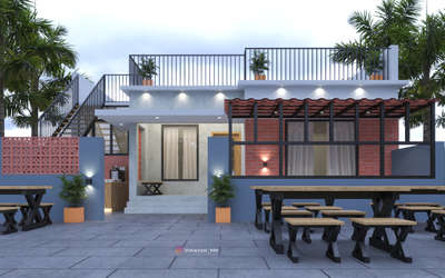 Cafe Design @calicut.

#exterior_Work #exteriordesigns #cafedesign #caferenovation #cafeseating #architecturedesigns #3ddesigning