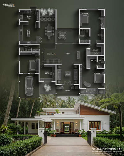 best architects in calicut  , presenting stunning 3BHK