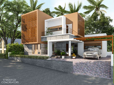 Residence at Kothamangalam  #ContemporaryHouse #keralahomedesignz
