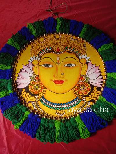 devi alavattam
Mural painting
 #nettipattam  #HomeDecor  #handmad  #LivingRoomDecors  #wallhanging  #decor   #keralatraditional  #homeinterior  #keralamuralpainting