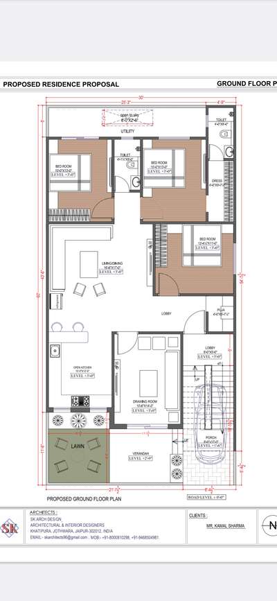 30x60 east facing House plan
Make 2D,3D according to vastu sastra give your plot size and requirements Tell me
This is not free only charges apply 
(वास्तु शास्त्र से घर के नक्शे और डिजाईन बनवाने के लिए आप हम से  संपर्क कर सकते है )
architect and exterior, interior designer
H.L. Kumawat 
Whatsapp - +918000810298
Contact- +918000810298