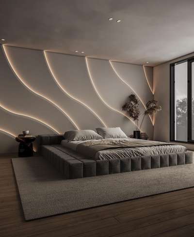 Bedroom design back wall & Bed design
For your home decor contact Opal Construction & Interior :- 8319099875

 #GypsumCeiling #gypsumwall
#BedroomDecor #MasterBedroom #ledlighting