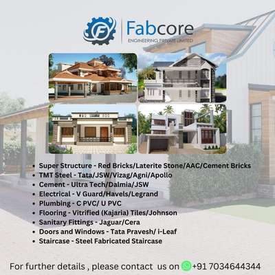 #villaconstrction #CivilContractor #Thrissur #fabcore