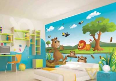 kids room wallpaper  #KidsRoom #customized_wallpaper