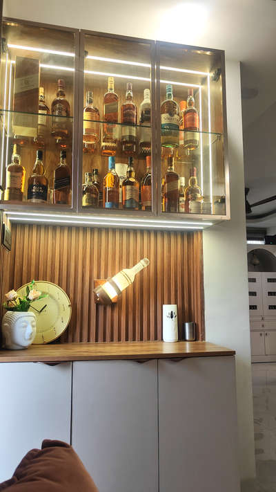 Bar for living hall  #Bar  #Barcounter  #livinghallbar  #LivingroomDesigns  #InteriorDesigner  #Architectural&Interior  #interiorcontractors  #GreaterFaridabad  #gurgaon  #gurugram