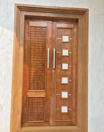 teak wood front double door 
 #FrontDoor  #TeakWoodDoors  #DoubleDoor  #HomeDecor