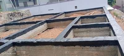bitumen membrane work @ sreekaryam#WaterProofings #Bitumin #dampproofmembrane #dampproofing