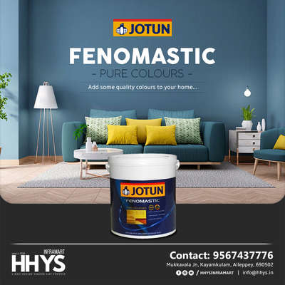 ✅ JOTUN PAINTS

Jotun Fenomastic Pure Colours , Add Some quality colours to your home.

Visit our HHYS Inframart showroom in Kayamkulam for more details.

𝖧𝖧𝖸𝖲 𝖨𝗇𝖿𝗋𝖺𝗆𝖺𝗋𝗍
𝖬𝗎𝗄𝗄𝖺𝗏𝖺𝗅𝖺 𝖩𝗇 , 𝖪𝖺𝗒𝖺𝗆𝗄𝗎𝗅𝖺𝗆
𝖠𝗅𝖾𝗉𝗉𝖾𝗒 - 690502

Call us for more Details :

+91 95674 37776.

✉️ info@hhys.in

🌐 https://hhys.in/

✔️ Whatsapp Now : https://wa.me/+919567437776

#hhys #hhysinframart #buildingmaterials #jotunpaints #jotun #paints