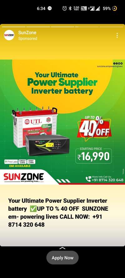 INVERTER AND BATTERY