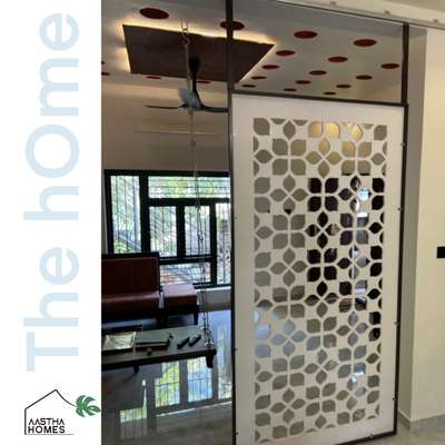 #space_saver  #LivingroomDesigns  #HomeDecor  #ClosedKitchen  #diningspace  #partitiondesign