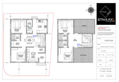 4BHK HOME  PLAN
Sqft : 1418 sq.ft
Budget : 21.97L
Plot : 4cent below
Location : Calicut, puthiyangadi
Client : Nimmi
Project by : @sthaayi_design_lab
Designed by : @sthaayi_design_lab
Plan : @sthaayi_design_lab