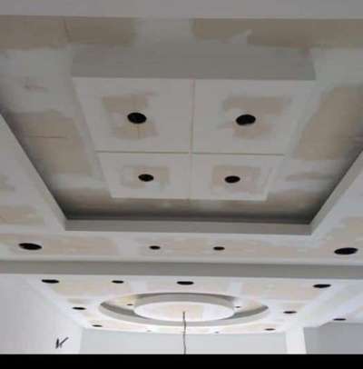 gypsum ceiling design installation by RJS false ceiling interior decoration
