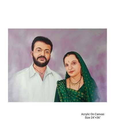 #Acrylic on Canvas #Portrait #Acrylic Painting #Art #Decor #Artist #Indore Artist