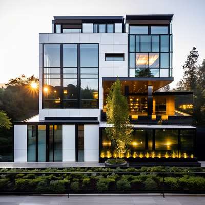 Modern Laxury villa Front elevation design
