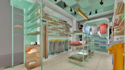 Interior of men's clothing store at Palakkad
 #3d #InteriorDesigner #commercialinterior #interiordesign  #menfashion #clothingstore #clothingbrand #menswear #storedesign #MetalCeiling #creative #moderninterior #chicdecor #furnituredesign #interior #RenovationProject  #renovation_work