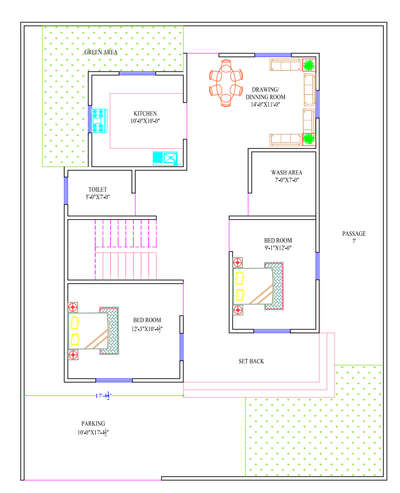 ##2BHK##BEST PLAN AS PER VASTU