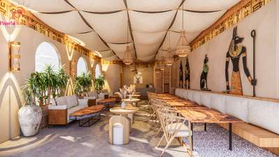 "Café interiors that echo the grandeur of ancient Egypt"

Cafe interior design ✨ 

follow for more updates.

 #koloapp  #viralposts  #explore  #cafedesign  #InteriorDesigner  #indiadesign  #panindiaservices  #designerhomes  #homeinterior  #restaurantdesign