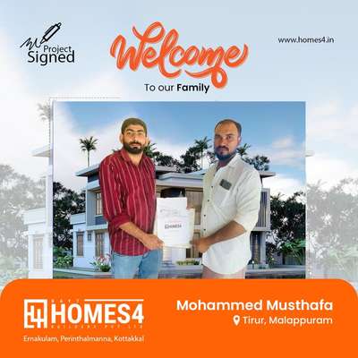 HOMES4 BUILDERS AND DEVELOPERS💫

Welcome Our New Coustomer🏠
📲contact :8075044034*          **whatsapplink.**https://wa.me/message/QLKAEARR4FTNH1  

#homes #offer #3bhk #plan #elevation #kerala #homedesign #designers #construction #lowcost #lowbudgethomes #budgethomes #facebook #instagram #youtube #twitter #trending #marketing #developers #digitalmarketing #ai #shorts #reels