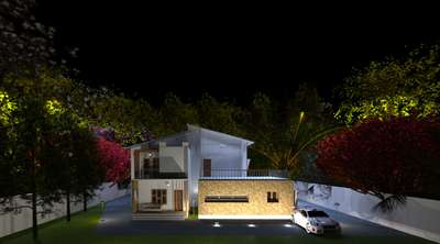 #exteriors  #nightrendering  #twostoryhouse #WallDecors  #revitarchitecture