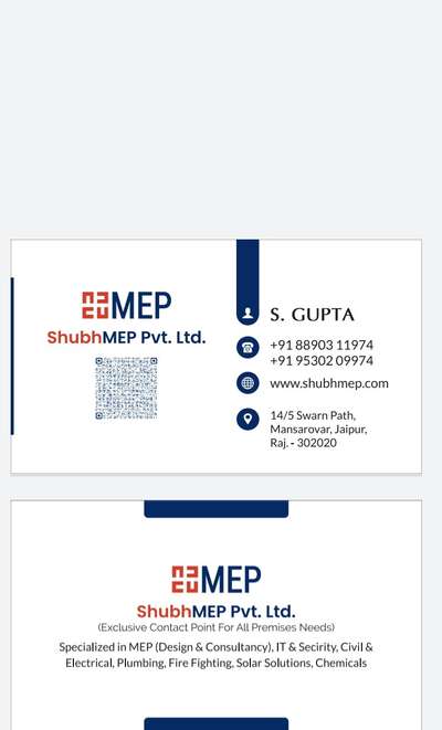 Shubh MEP Pvt. Ltd (Deal in industrial Fire equipment/ Insulation/Earthing/Electric Panal/Cooling Tower /Stp ETP boiler,Pool

14/5 Swarn path, Shipra Path, near Paraseshwar Mahadev Mandir, Mansarover, Jaipur, Rajasthan 302020
088903 11974 https://g.co/kgs/dZACa7