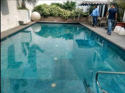 Swimming Pool construction work has completed as per design.