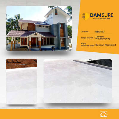 completed project

Terrace waterproofing
location:neerad
Product used: German Xtrashield
.
.
.
 #damsure #damsureproducts #damsurewaterproofing