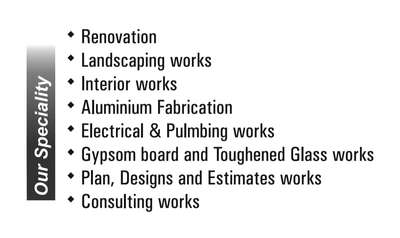Ambady Home Interiors & Constructions Scope of works...
 #specialist #spec