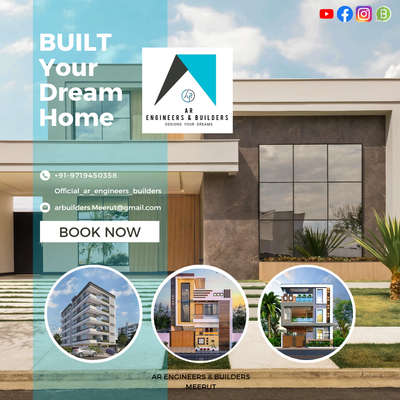 Contact Us For 
CONSTRUCTION | DESIGNING | ARCHITECTURE Services
AR ENGINEERS & BUILDERS
MEERUT
#Architect #meerut #civilcontractors #CivilEngineer #inteior #ElevationDesign