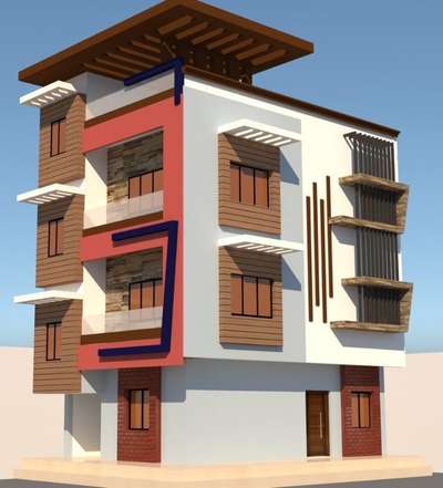 #Elevation Design For One of my client Mr. Khalil Ahmed   #3delevations