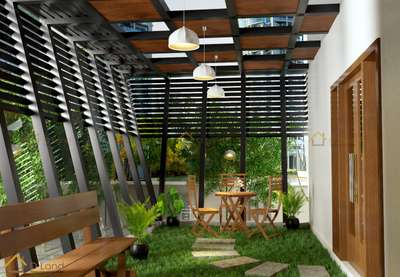Dr warrior house 
Patio design
 #HomeDecor #veedu #Architect #architecturedesigns  #patio_garden_area #InteriorDesigner