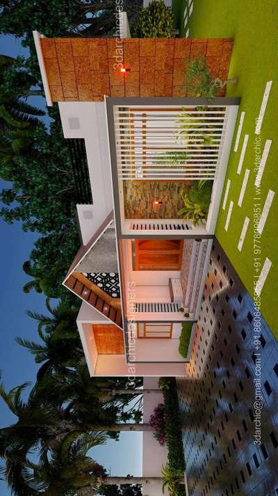 colonial model home @ pandalam  happiest clinte : Dr. shamon & Dr. shoufiya.. #sweet_home #Pathanamthitta #ElevationHome #3dmodeling #homesweethome #KeralaStyleHouse #southindianarchitecture